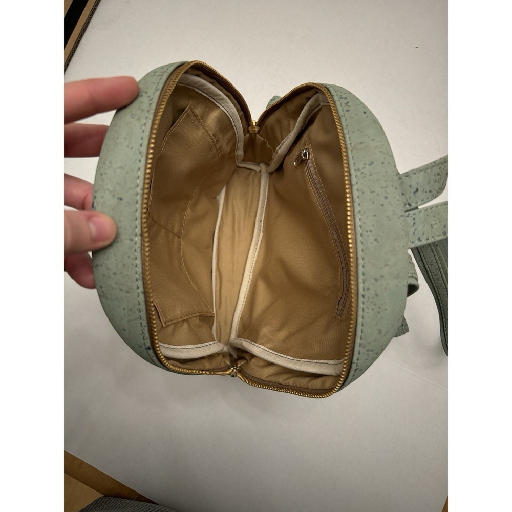 Tiradia Cork Brunch Backpack Mint Green - Picture 4 of 5